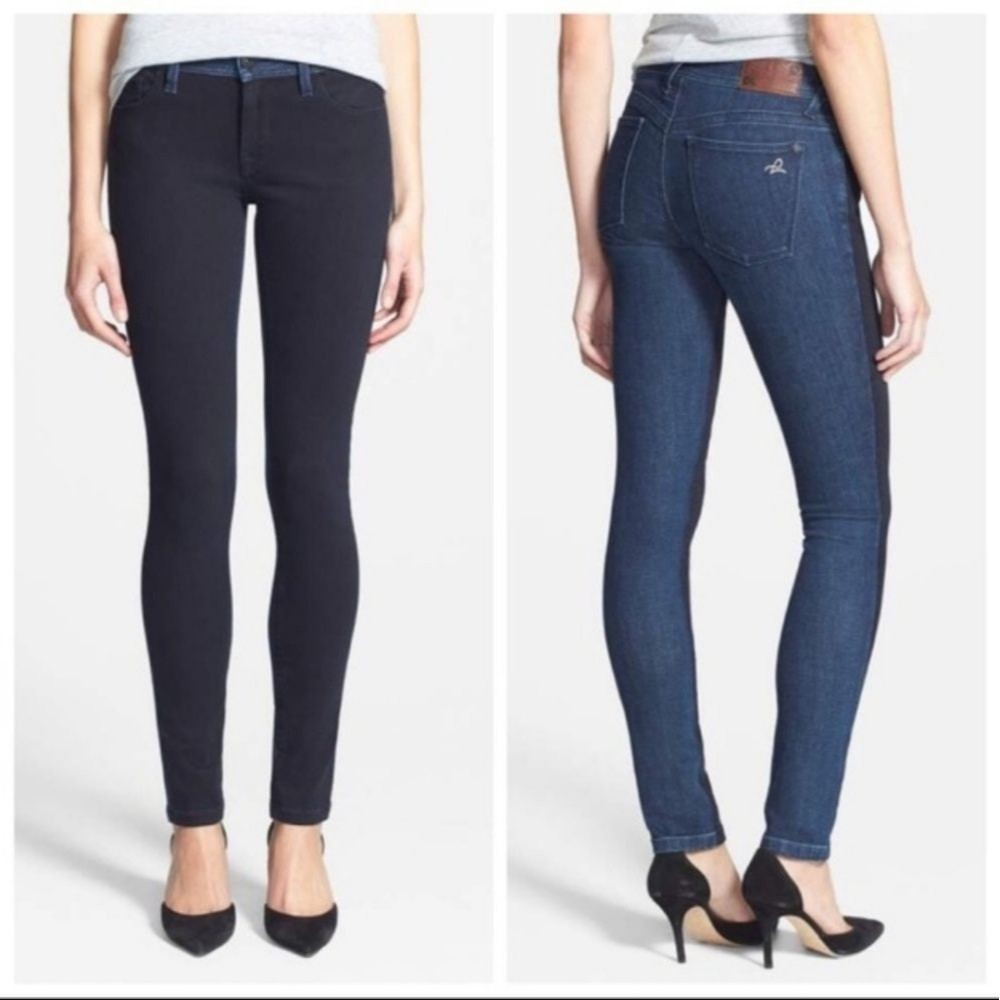 DL1961 Amanda skinny in Oklahoma size 25 Two tone Low Rise Stretch
